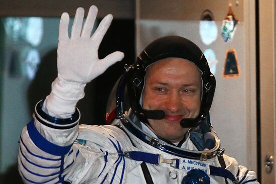 Launch of Soyuz-FG carrier rocket with manned Soyuz MS-06 spacecraft