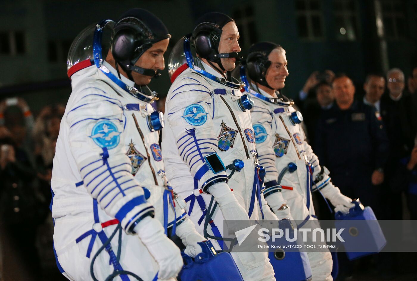 Launch of Soyuz-FG carrier rocket with manned Soyuz MS-06 spacecraft