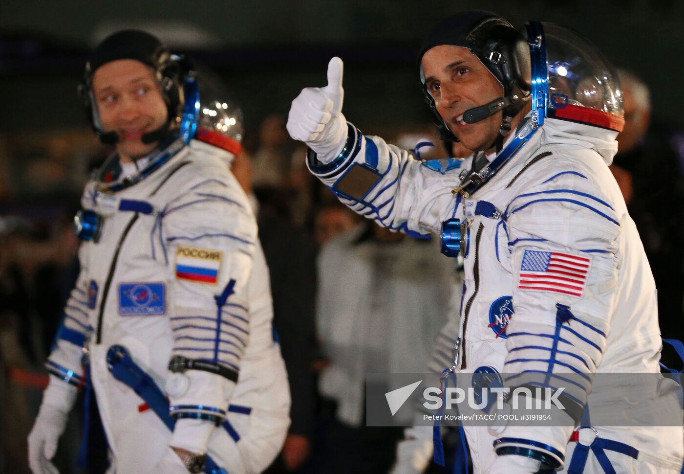 Launch of Soyuz-FG carrier rocket with manned Soyuz MS-06 spacecraft