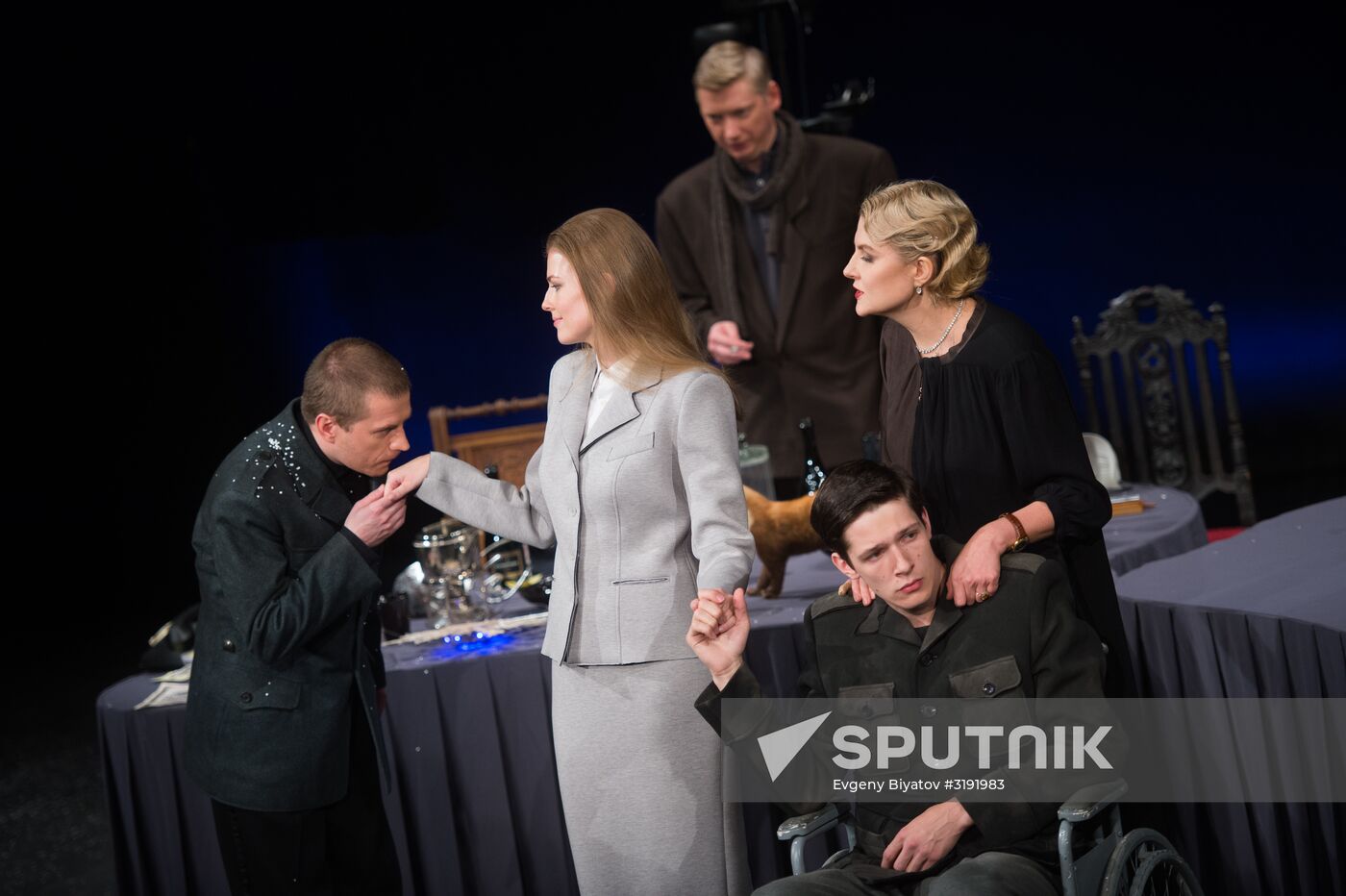 Dress rehearsal of North Wind play