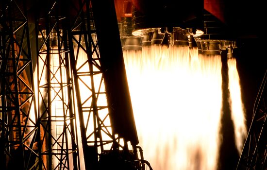 Launch of Soyuz-FG carrier rocket with manned Soyuz MS-06 spacecraft