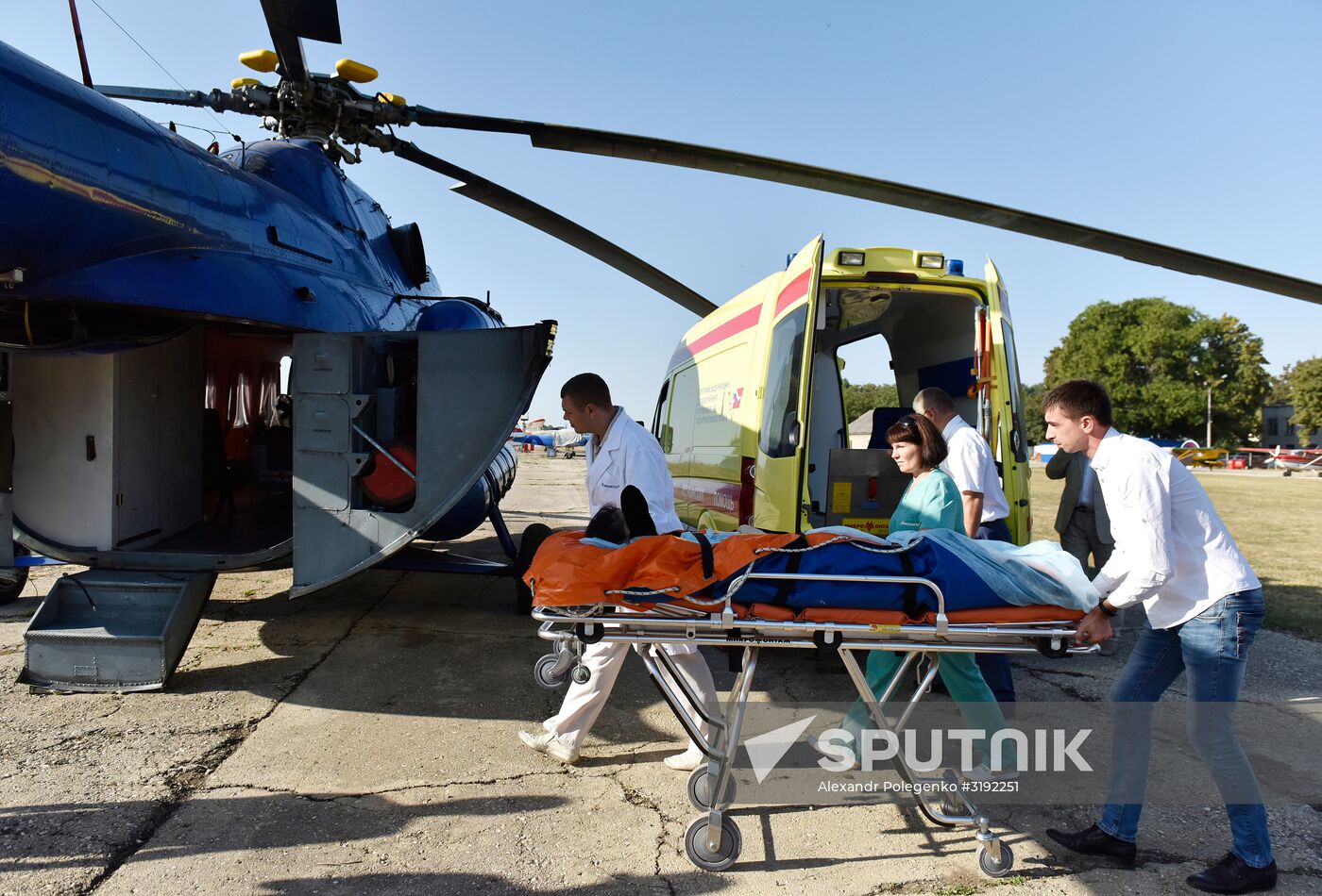 Air medical service helicopters resume operations in Crimea