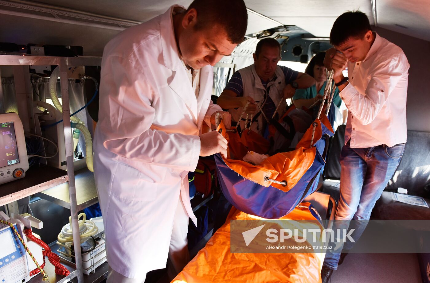 Air medical service helicopters resume operations in Crimea