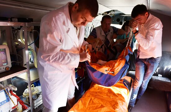 Air medical service helicopters resume operations in Crimea