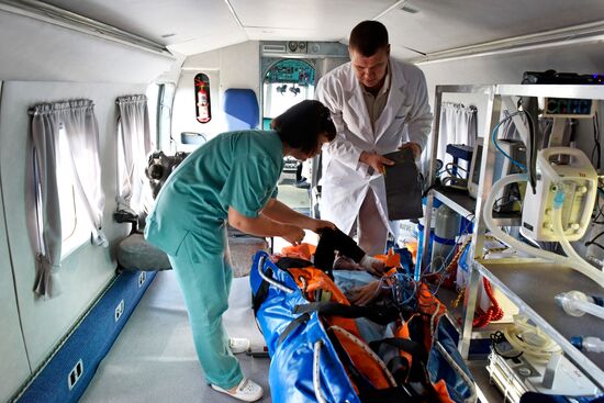 Air medical service helicopters resume operations in Crimea