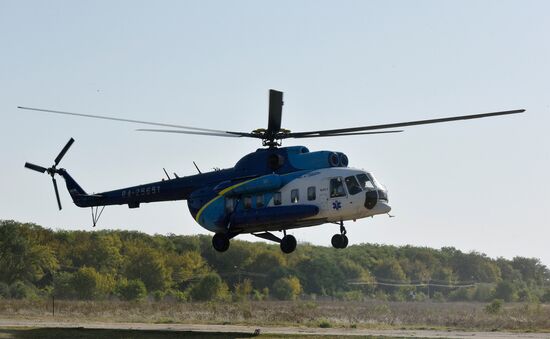 Air medical service helicopters resume operations in Crimea