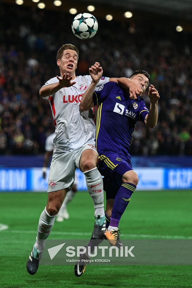 UEFA Champions League. Maribor vs. Spartak