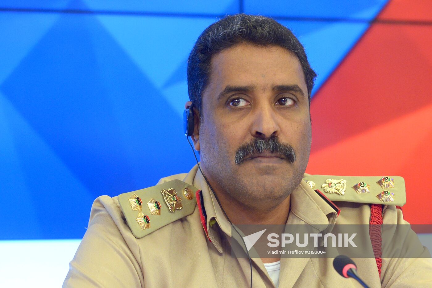 News conference by Libyan National Army spokesman Ahmed Al Mismari