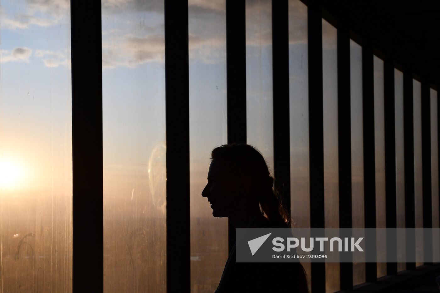 News conference on construction site of Europe's highest viewing platform