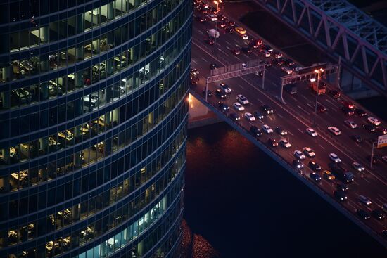 News conference on construction site of Europe's highest viewing platform