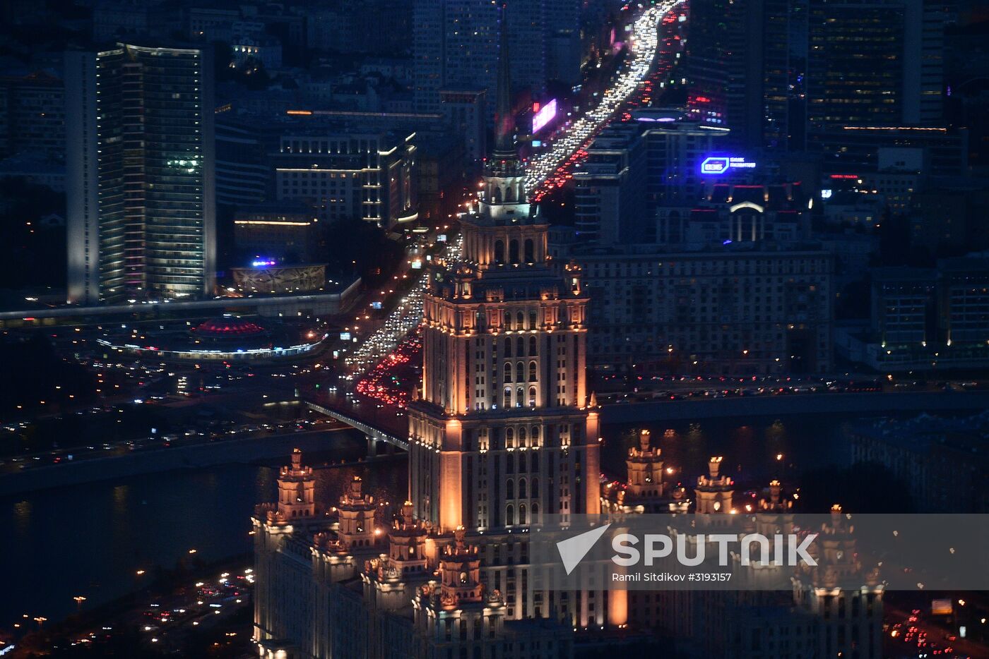 News conference on construction site of Europe's highest viewing platform