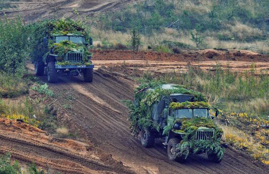 Military exercises in Leningrad Region