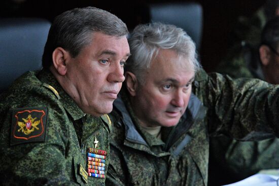 Military exercises in Leningrad Region