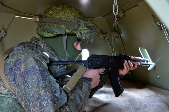 Military exercises in Leningrad Region