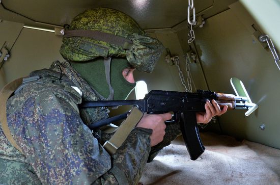 Military exercises in Leningrad Region