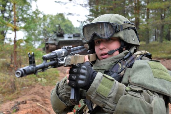 Military exercises in Leningrad Region