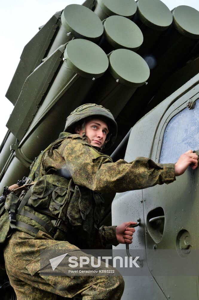 Military exercises in Leningrad Region