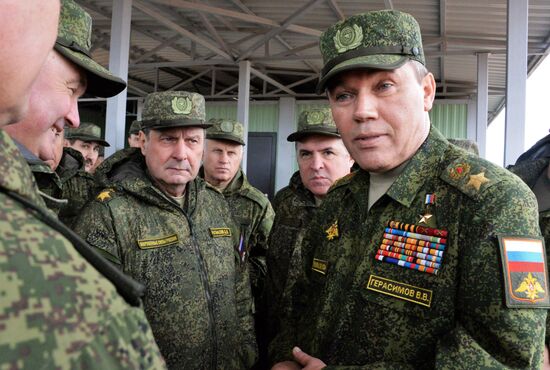 Military exercises in Leningrad Region