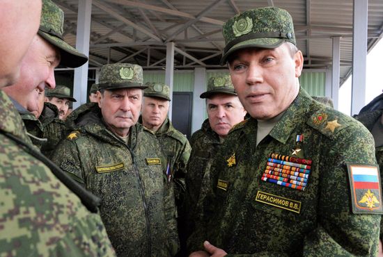 Military exercises in Leningrad Region