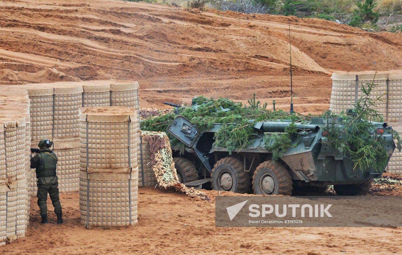Military exercises in Leningrad Region