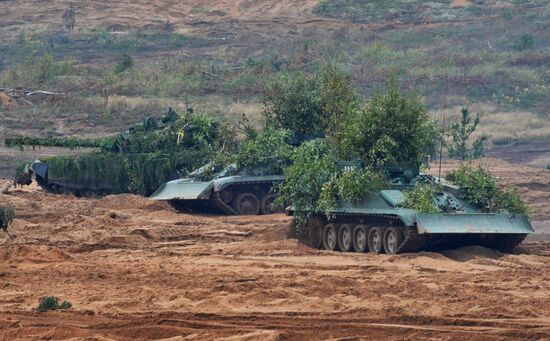 Military exercises in Leningrad Region