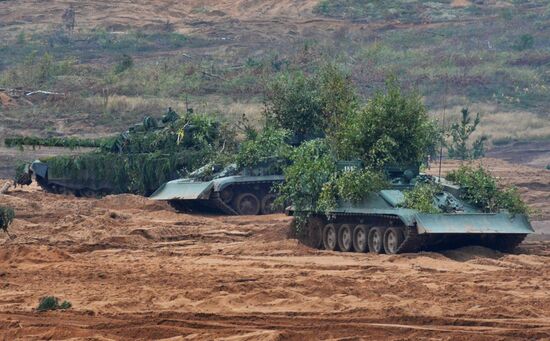 Military exercises in Leningrad Region