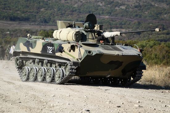 Tactical exercises of the Southern Military District's Novorossiysk unit