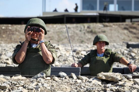 Tactical exercises of the Southern Military District's Novorossiysk unit