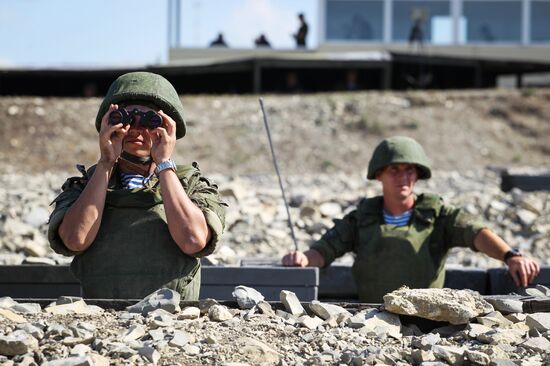 Tactical exercises of the Southern Military District's Novorossiysk unit