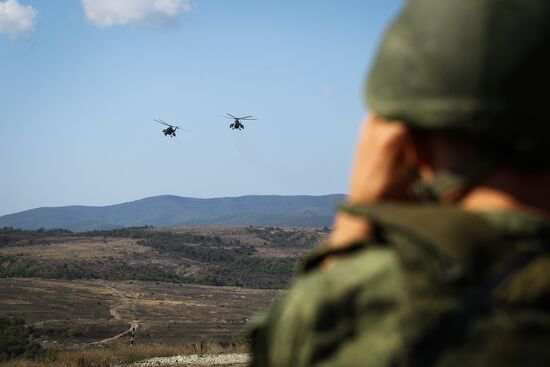 Tactical exercises of the Southern Military District's Novorossiysk unit