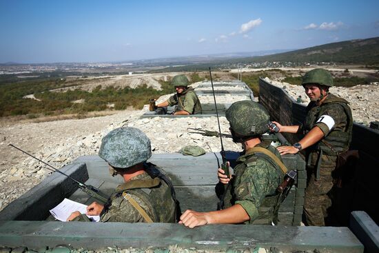 Tactical exercises of the Southern Military District's Novorossiysk unit