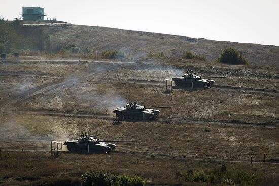 Tactical exercises of the Southern Military District's Novorossiysk unit