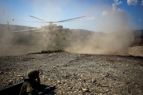 Tactical exercises of the Southern Military District's Novorossiysk unit