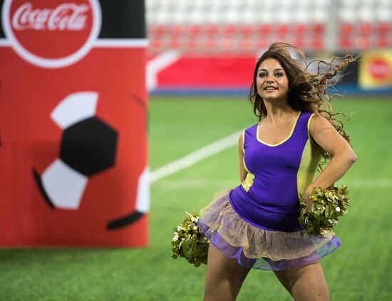 2018 FIFA World Cup Trophy presented in Omsk