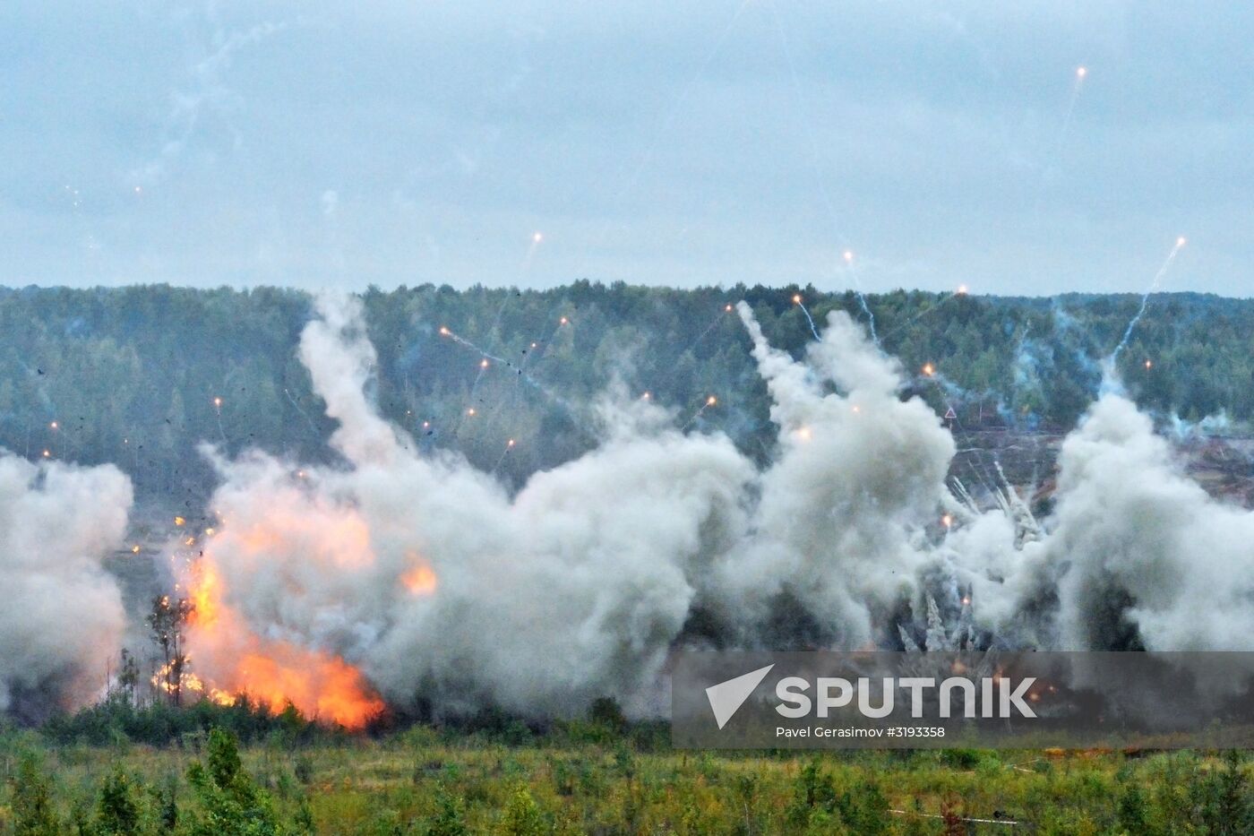 Military exercises in Leningrad Region