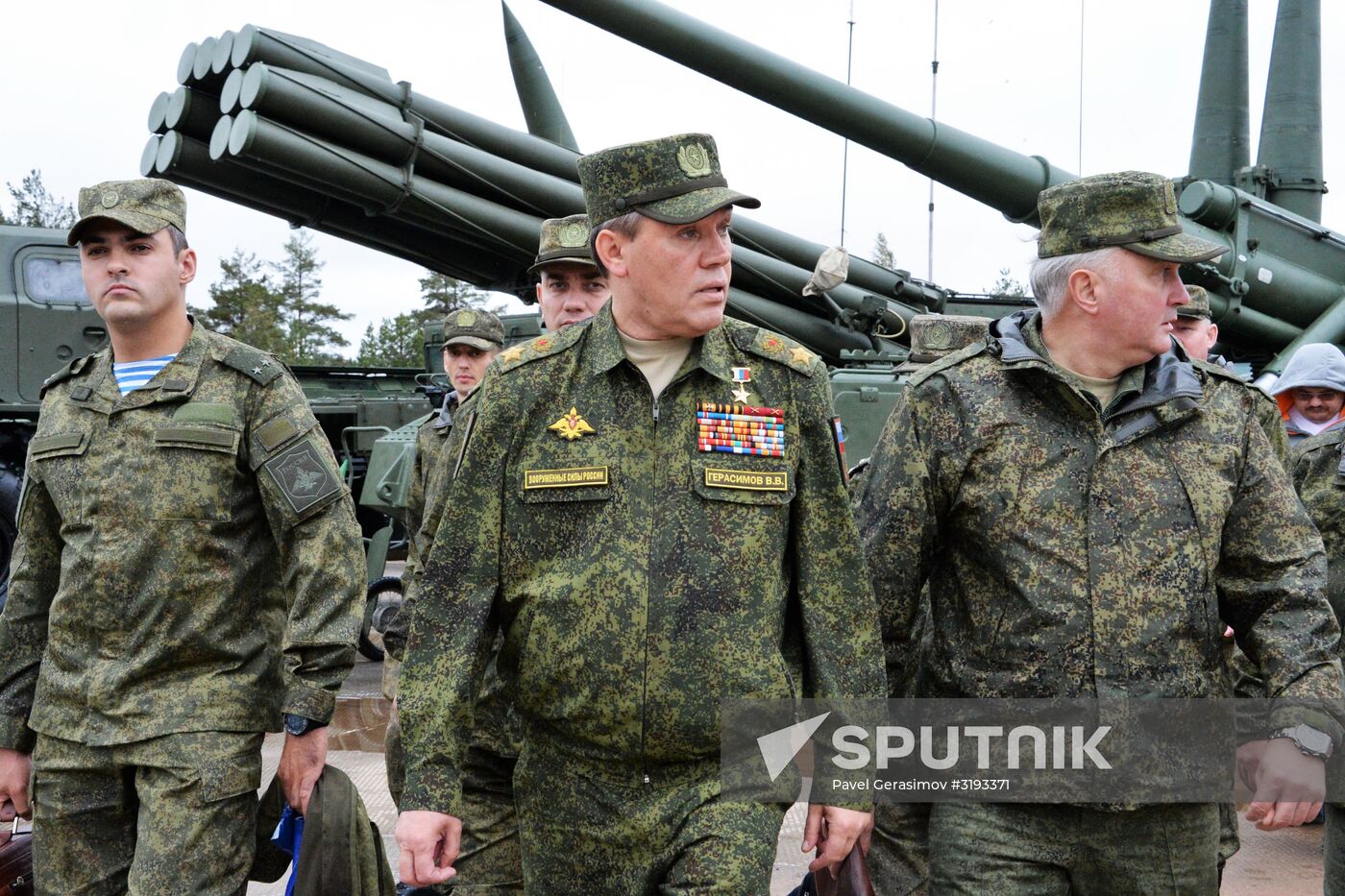 Military exercises in Leningrad Region