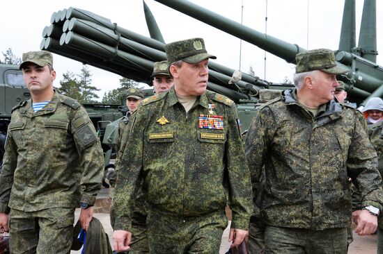 Military exercises in Leningrad Region