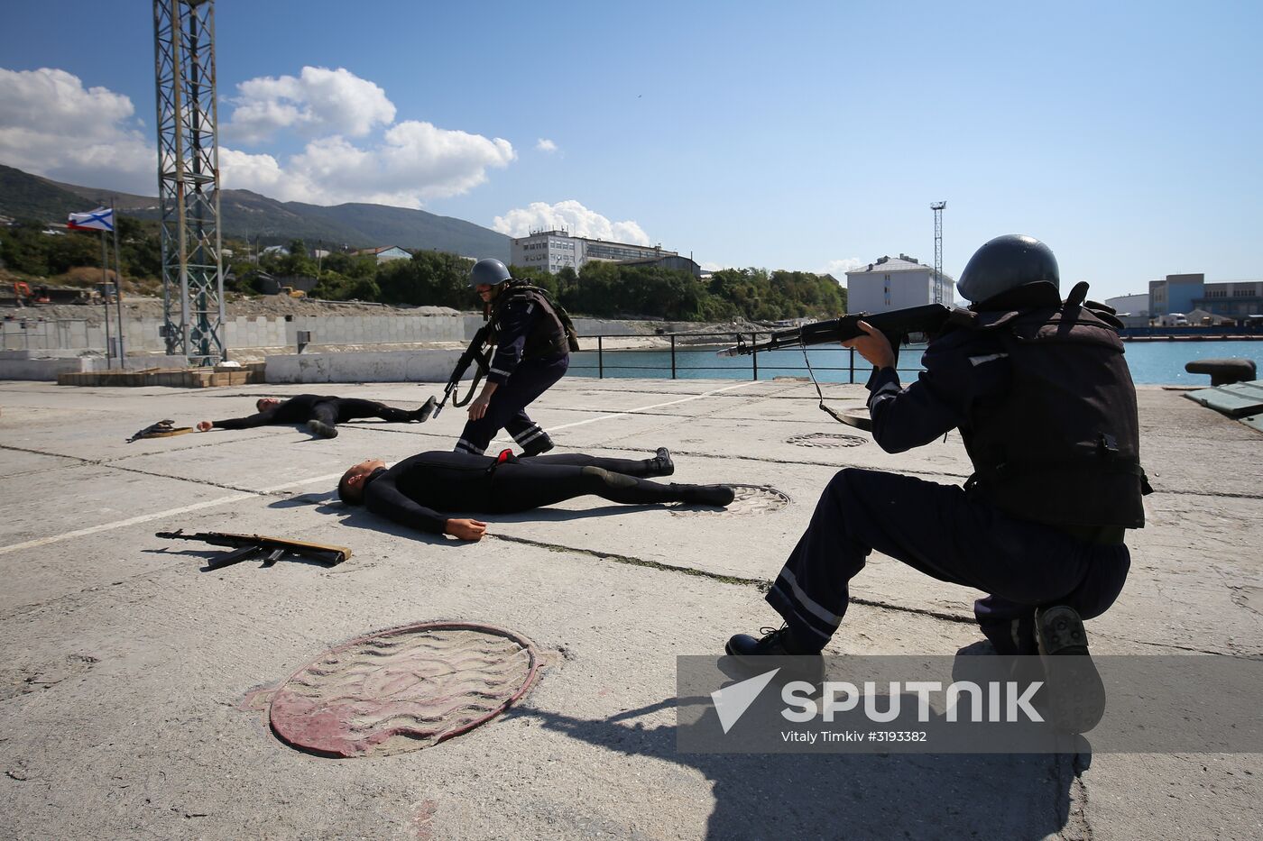 Tactical exercises of the Southern Military District's Novorossiysk unit