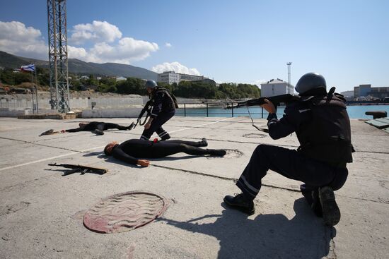 Tactical exercises of the Southern Military District's Novorossiysk unit