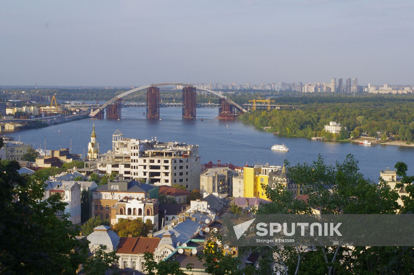 Viev of Podol District in Kiev