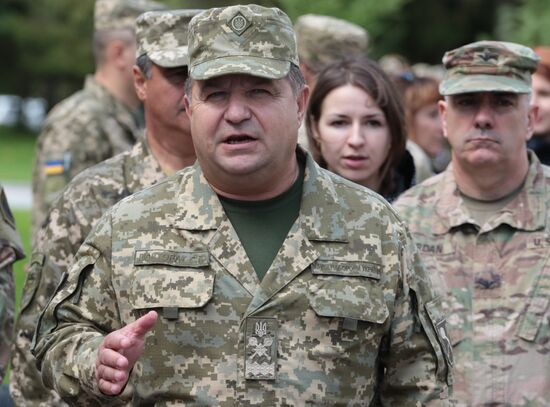 Rapid Trident-2017 military exercise in Lviv Region