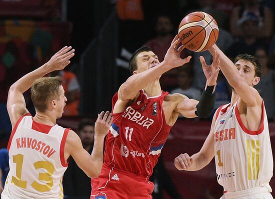 European Basketball Championship. Men. Russia vs. Serbia