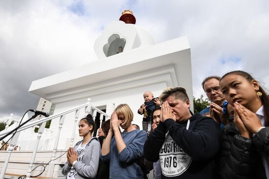 Moscow's first Buddhist stupa unveiled