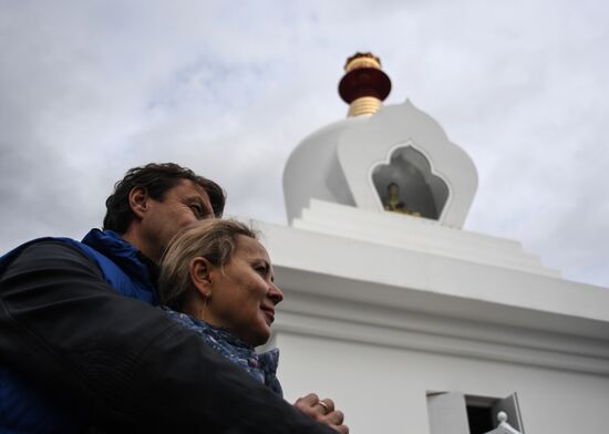 Moscow's first Buddhist stupa unveiled