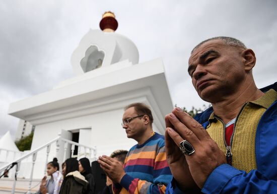 Moscow's first Buddhist stupa unveiled