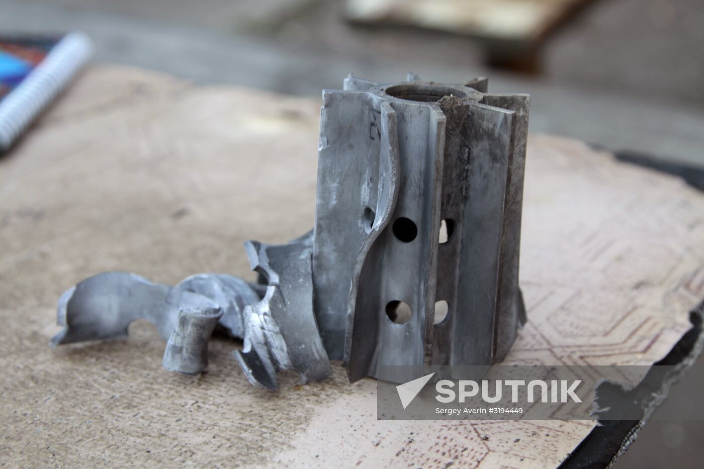 Aftermath of overnight shelling of Donetsk