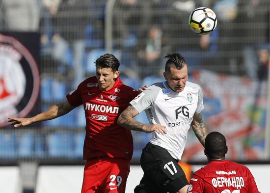 Russian Football Premier League. Tosno vs. Spartak