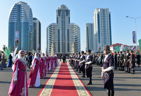 Flower park opens in Grozny
