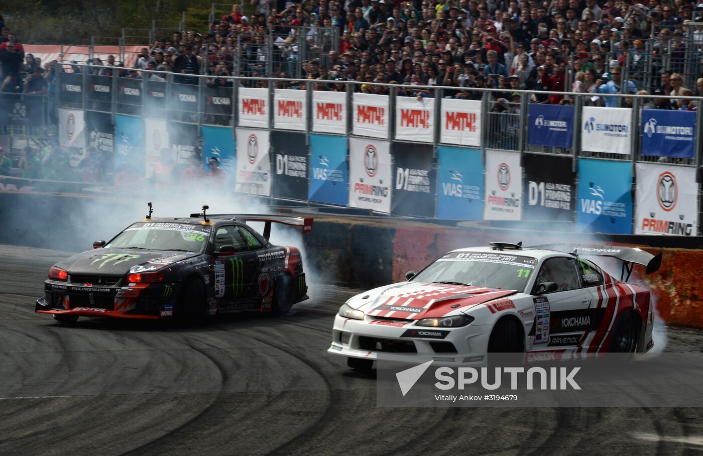 International drifting competition in Vladivostok