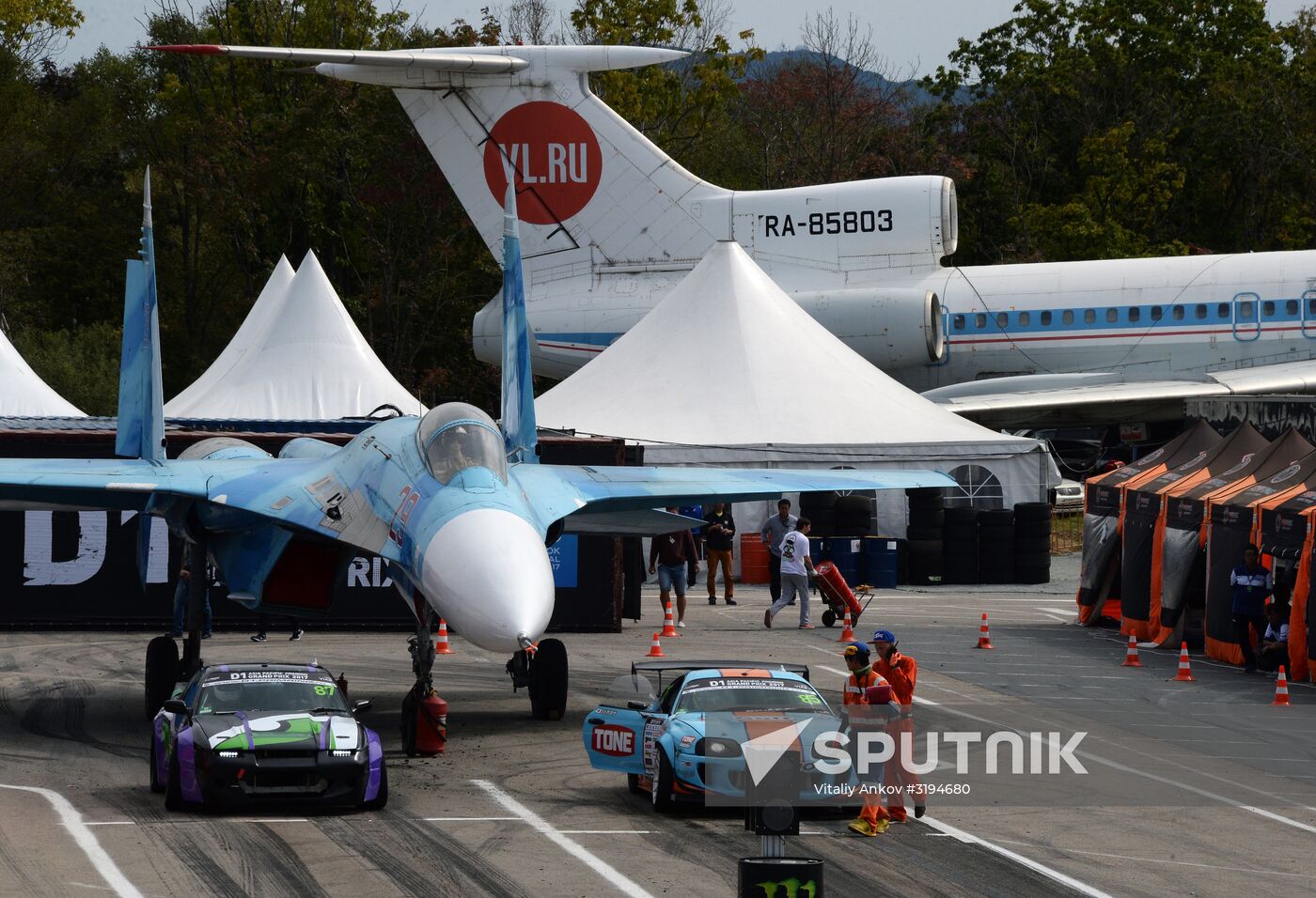 International drifting competition in Vladivostok
